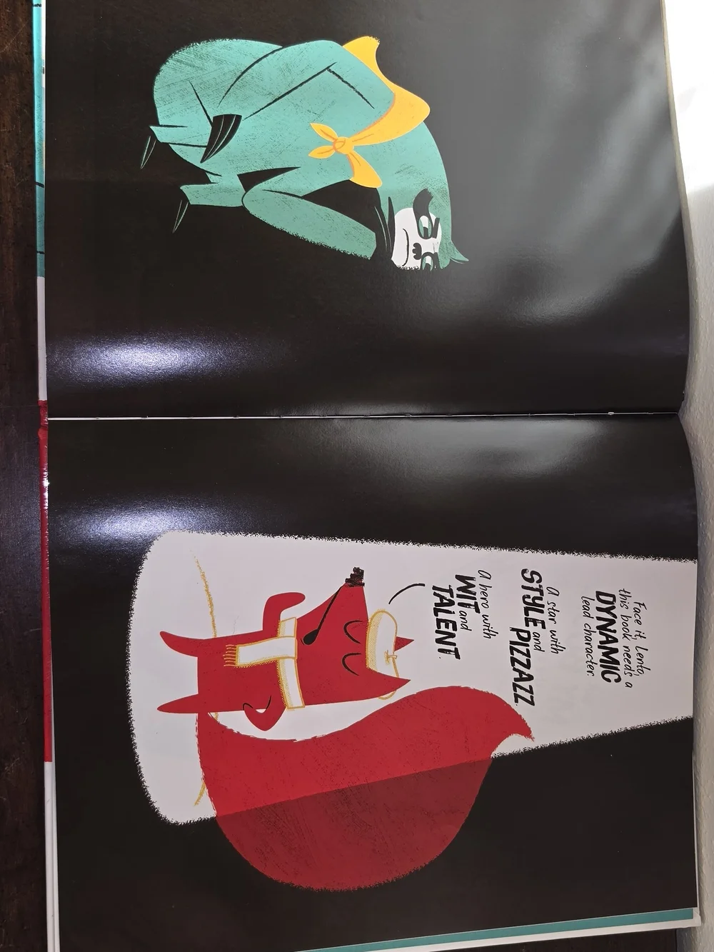My Book (Not Yours) Illustrated Hardcover - Teal Sloth with Red Fox
